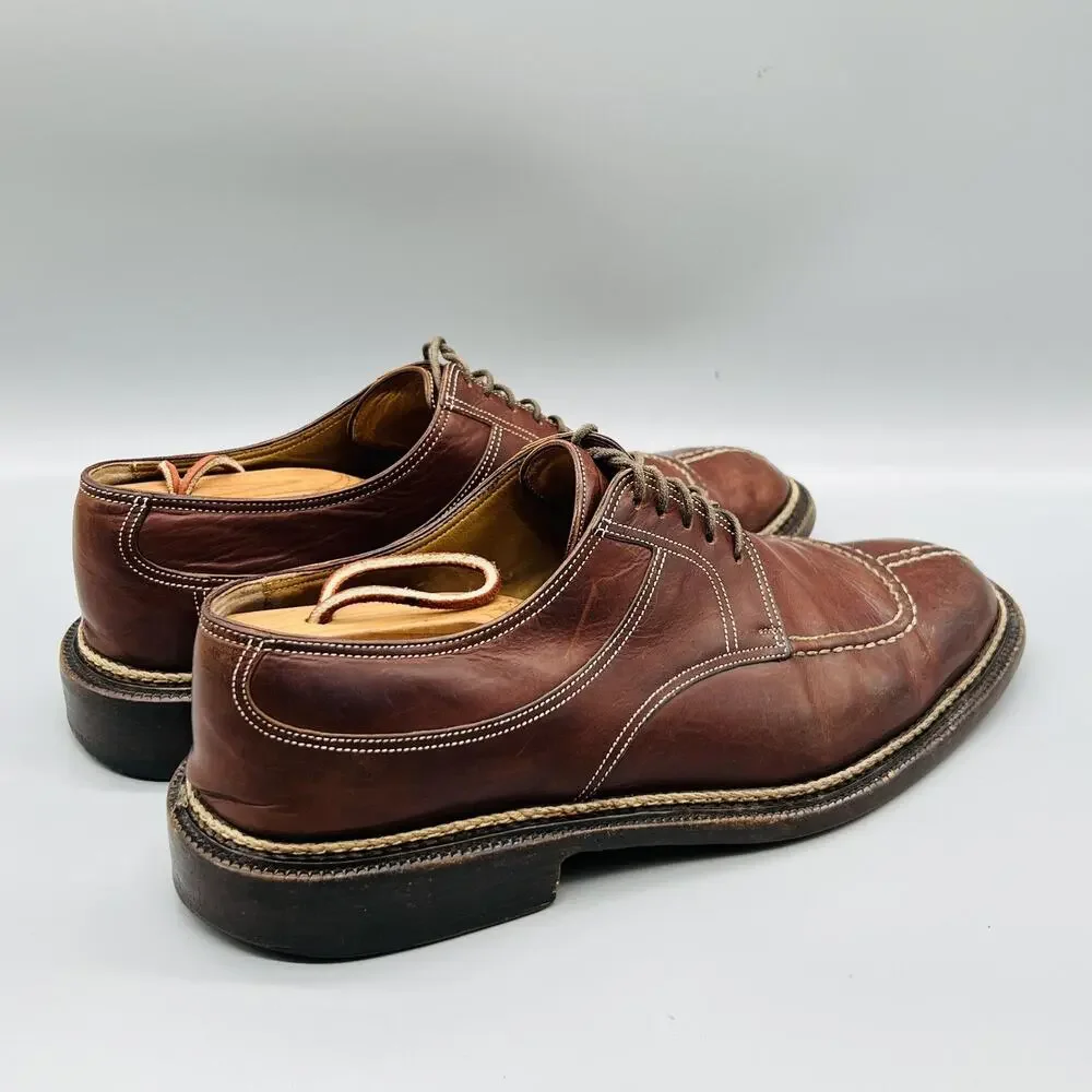 Cole Haan Shoes Mens 9.5 Brown Leather Country Lace Up Moc Toe Casual Vintage